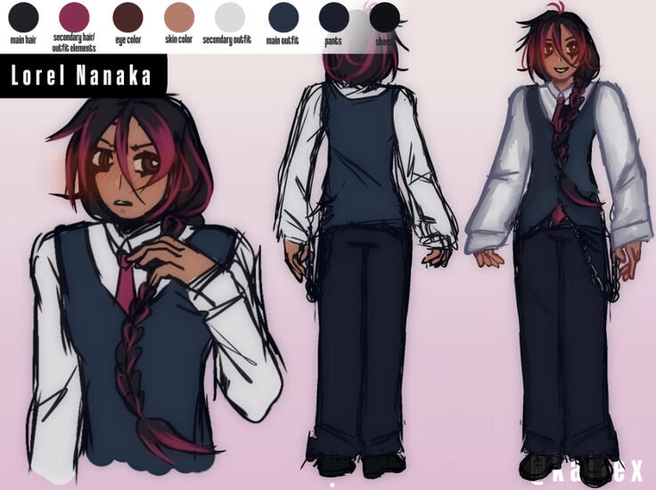 Lorel Nanaka Character design
