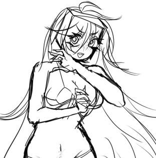 Sketch Kailex half body 1 Sketch Kailex half body 1